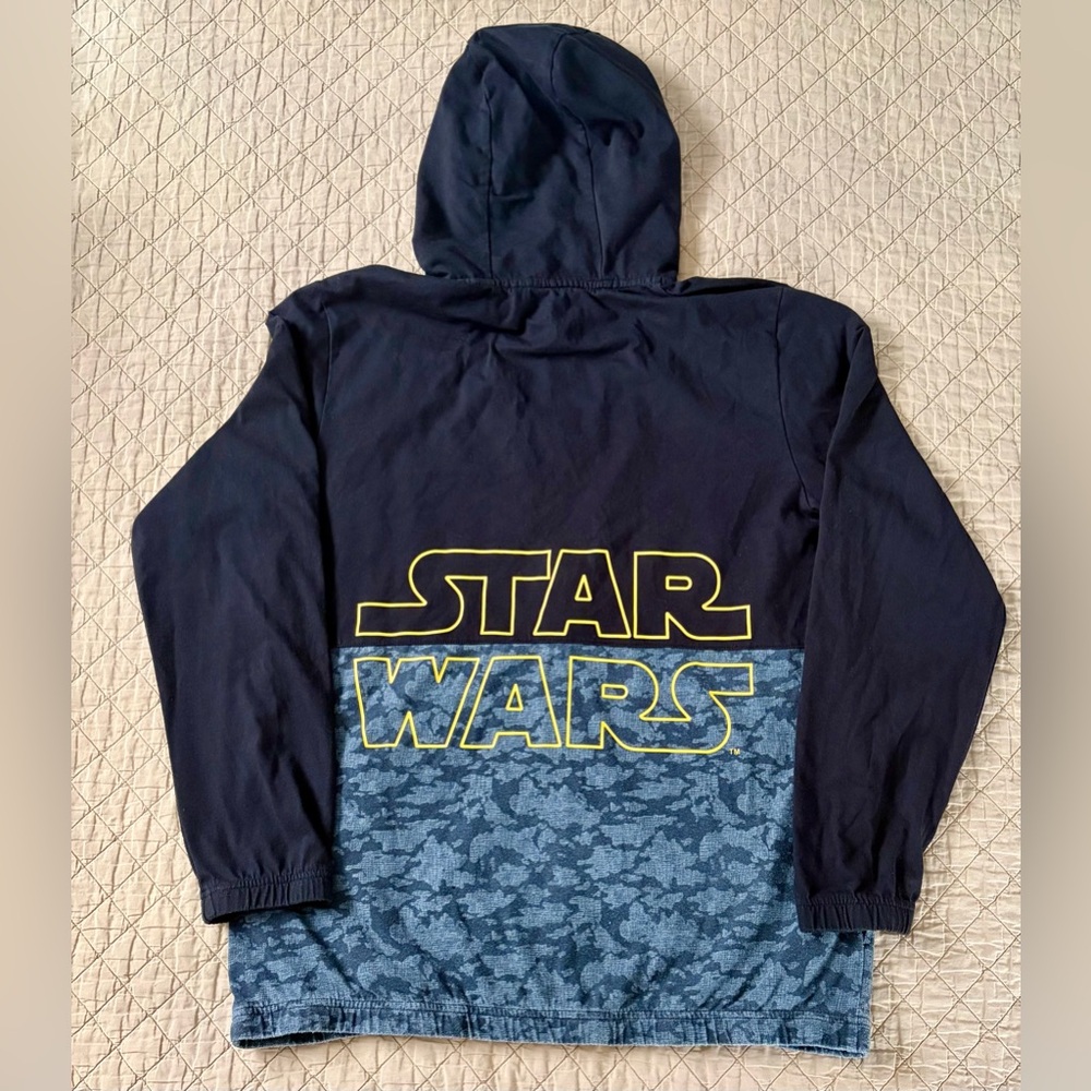 Disney Parks Star Wars Logo Galaxy’s Edge Hoodie Zip Up Adult Small